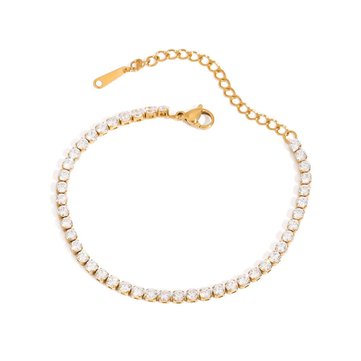 Alaina Tennis Bracelet | 18K Gold-Plated