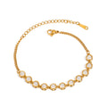 Evelisse Crystal Bracelet | 18K Gold-Plated