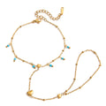Maeve Heartline Ring Bracelet | 18K Gold-Plated