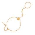 Solara Luna Ring Bracelet | 18K Gold-Plated