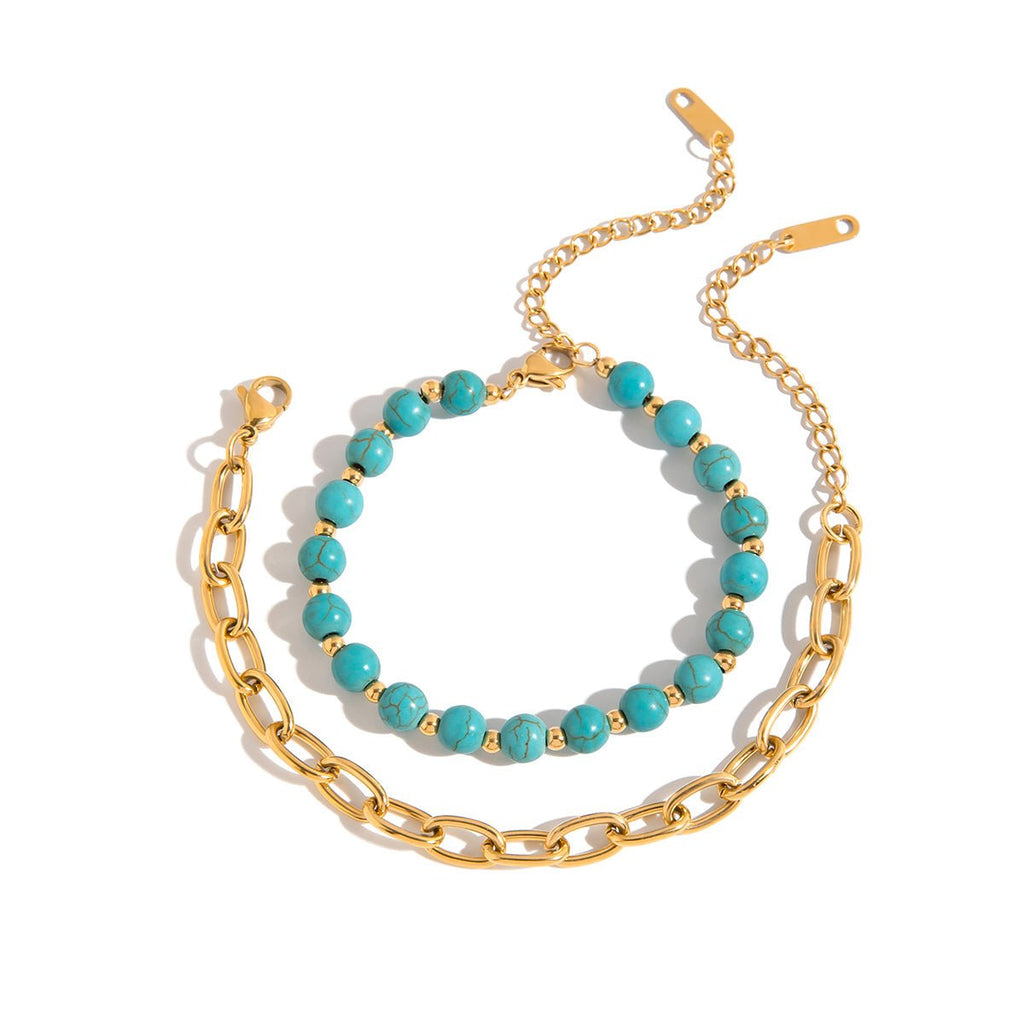 Marina Duo Bracelet Set | 18K Gold-Plated