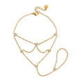Elara Crystal Ring Bracelet | 18K Gold-Plated