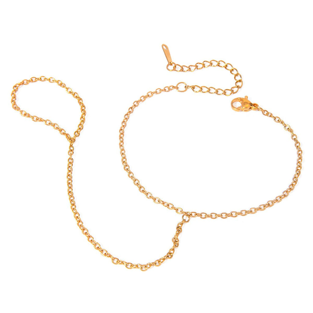 Daphne Link Ring Bracelet | 18K Gold-Plated