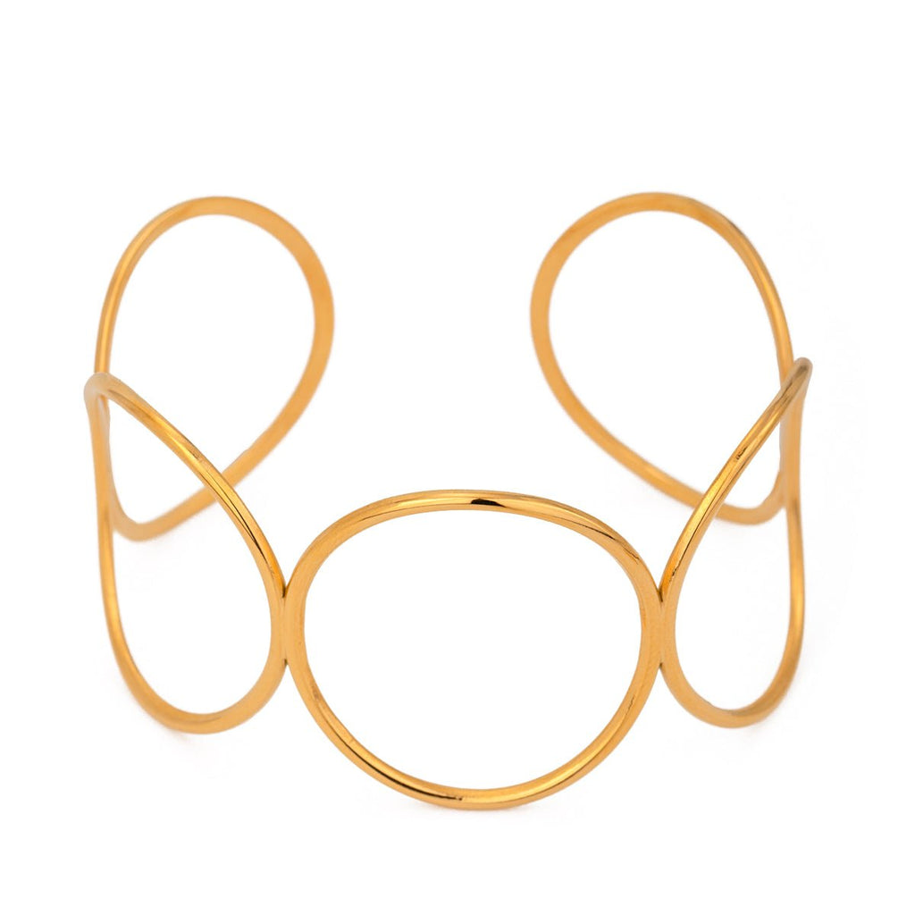 Claire Loop Cuff | 18K Gold-Plated