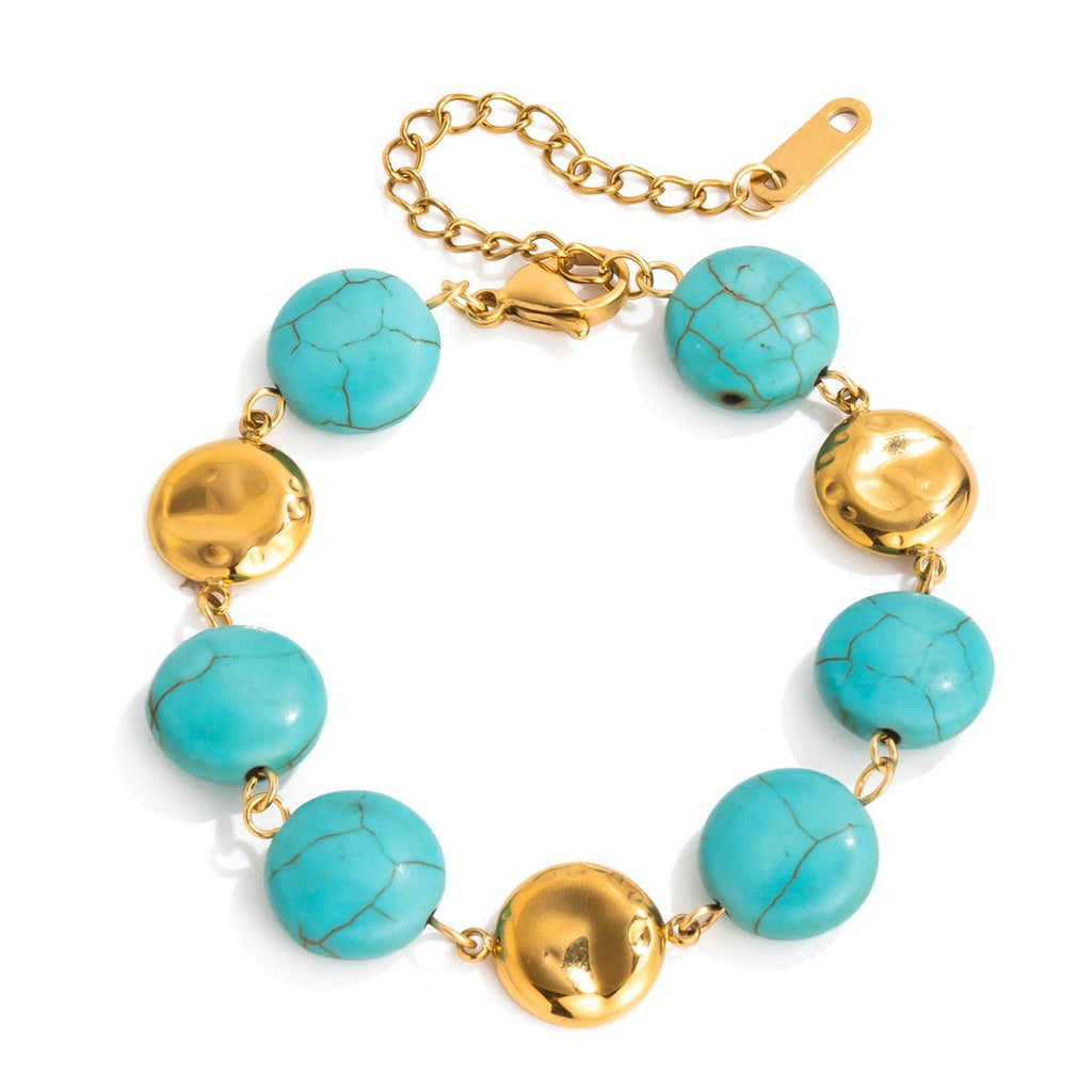 Aurelia Turquoise Bracelet | 18K Gold-Plated