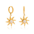 Elanor Charm Hoops | 18K Gold-Plated
