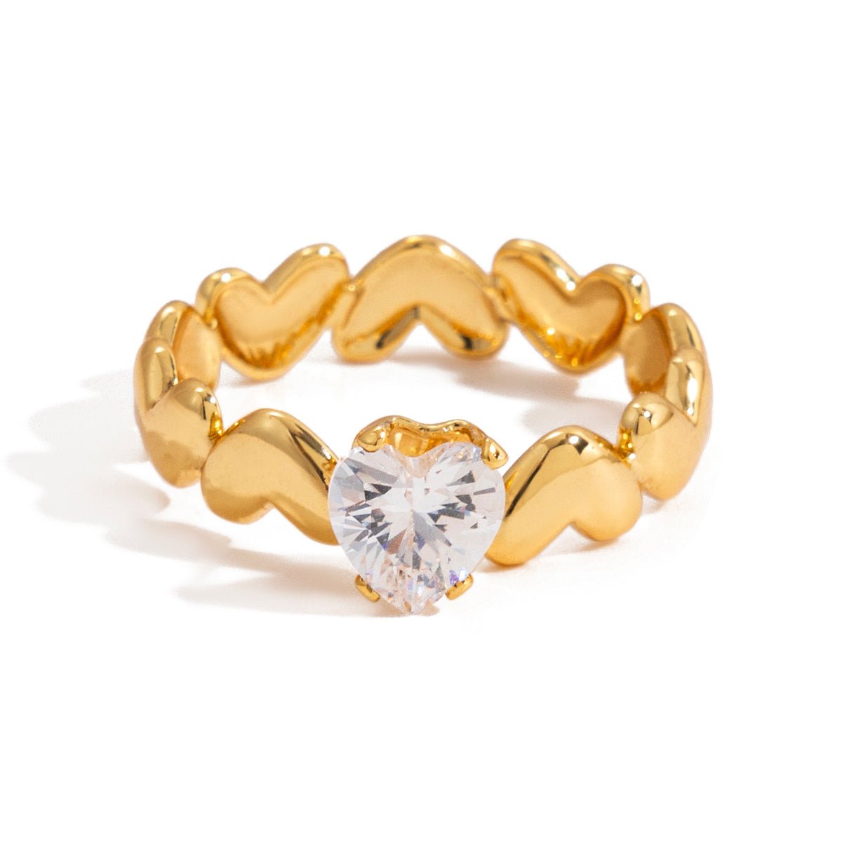 Celestine Heart Ring | 18K Gold-Plated