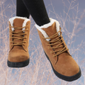 Women's Winter Snow Boots, Fur Trim and Low Heel