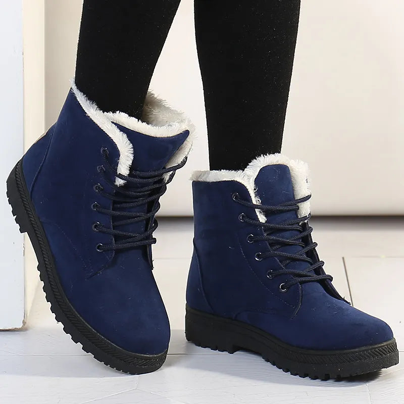 Women's Winter Snow Boots, Fur Lined