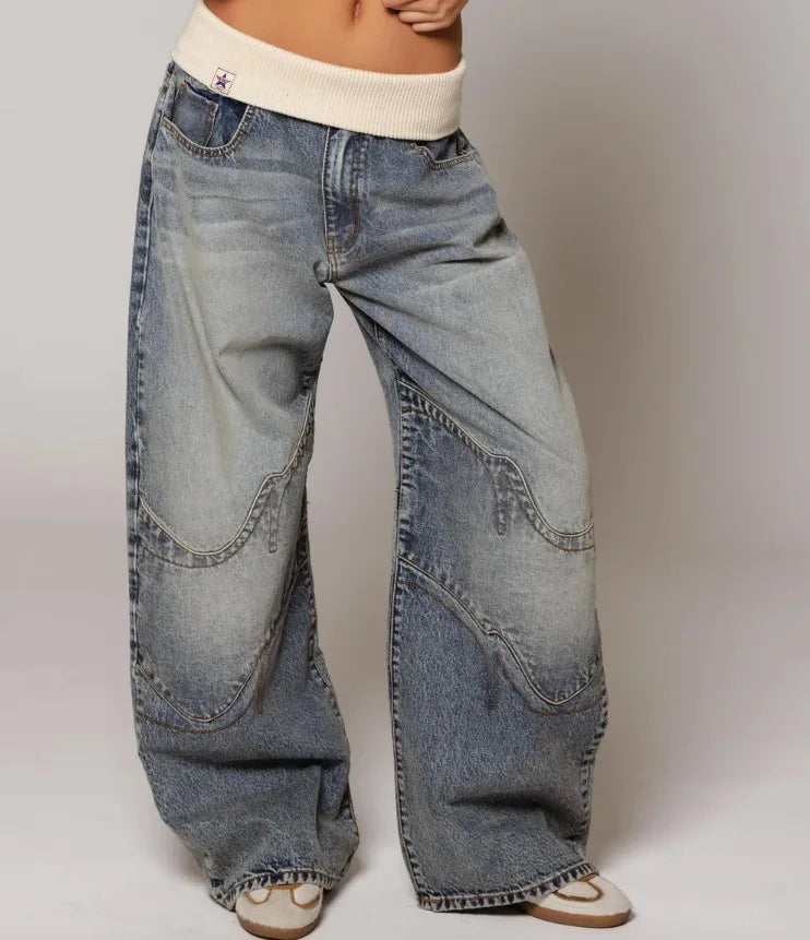 Women's Vintage Comfort Wide Leg Jeans