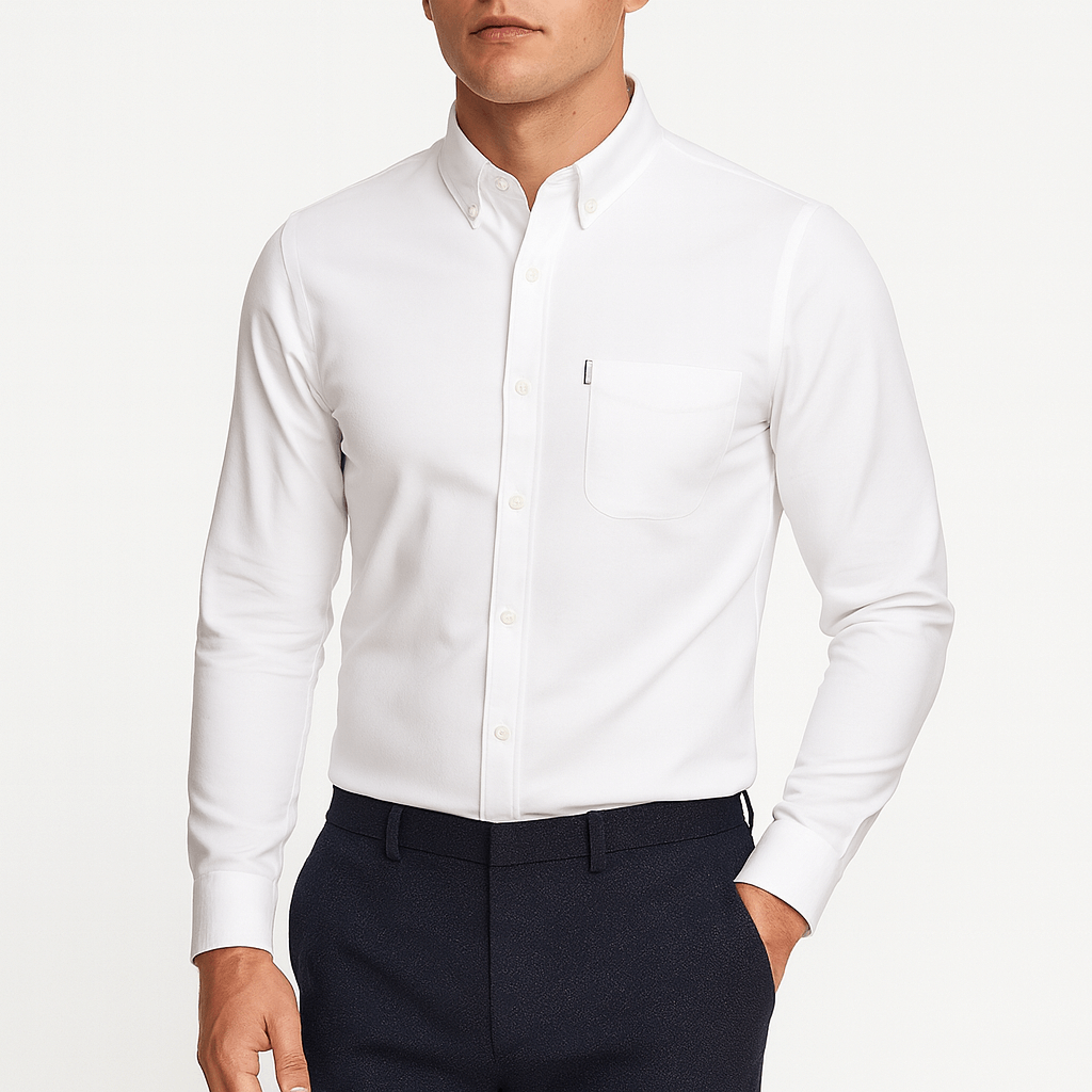 Miesten slim fit -nappipaita