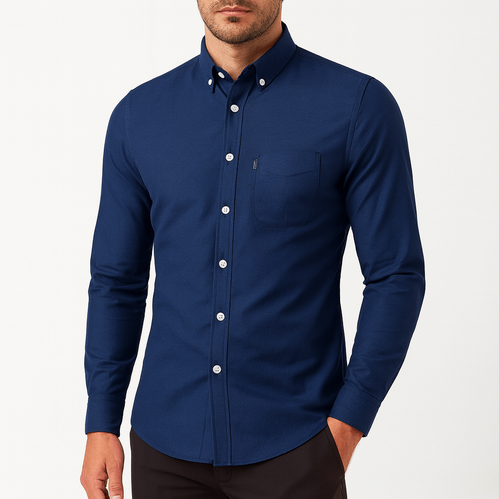 Miesten slim fit -nappipaita