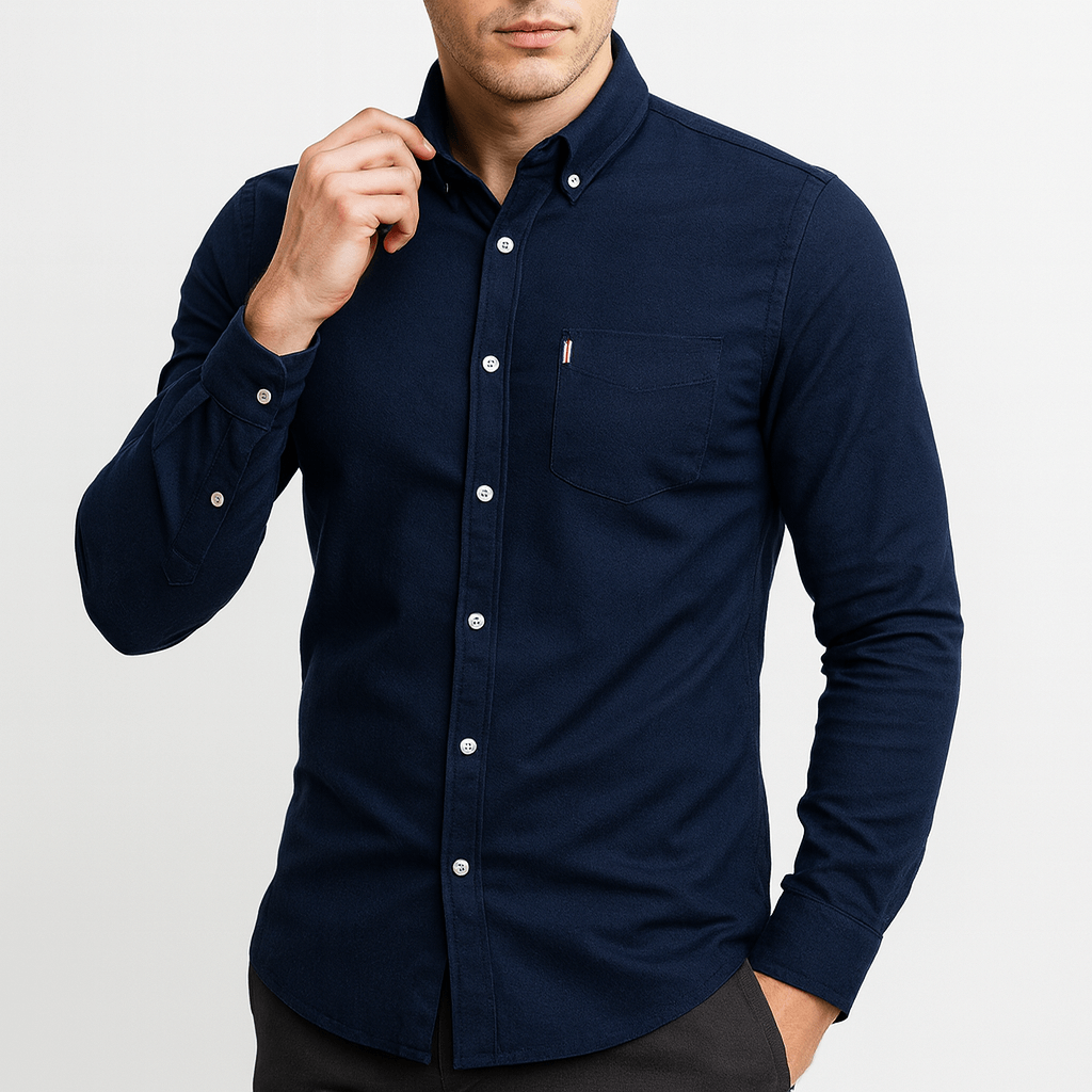 Miesten slim fit -nappipaita
