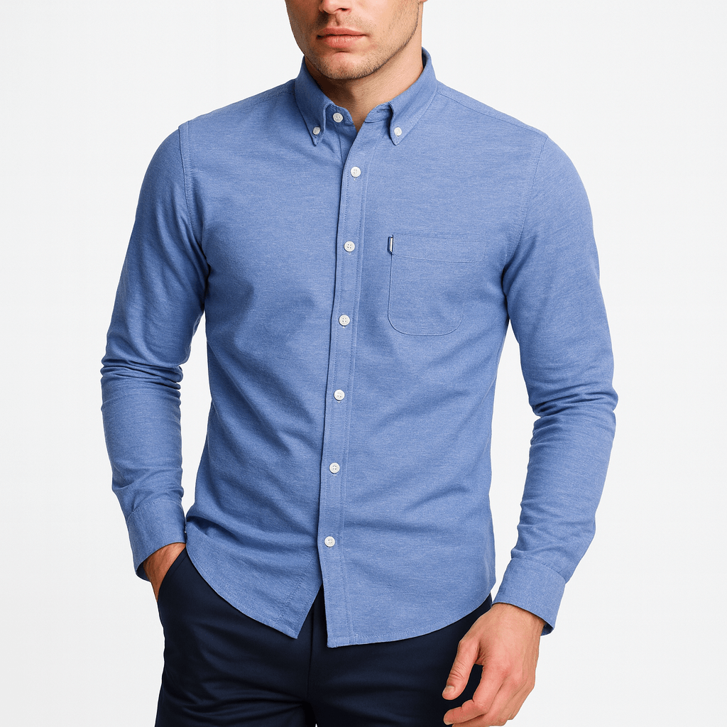 Miesten slim fit -nappipaita