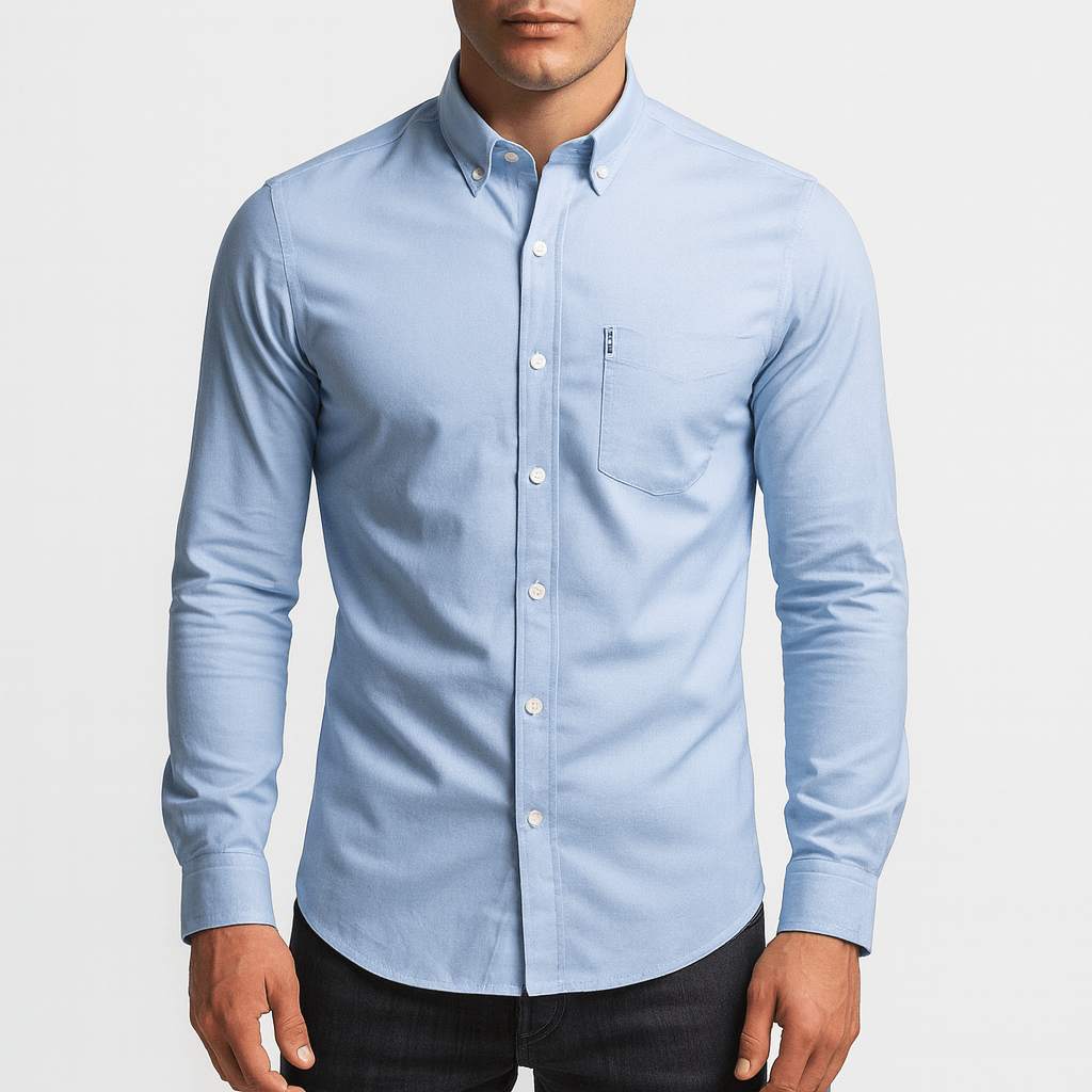 Miesten slim fit -nappipaita