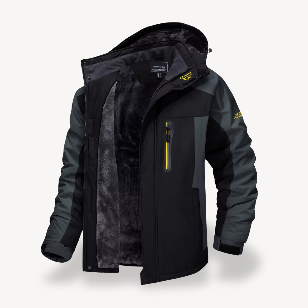 Men's Winter Waterproof Fleece Jacket Outdoor