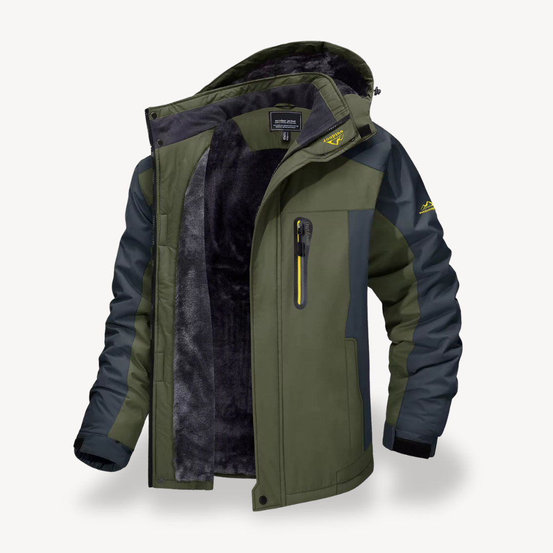 Men's Winter Waterproof Fleece Jacket Outdoor