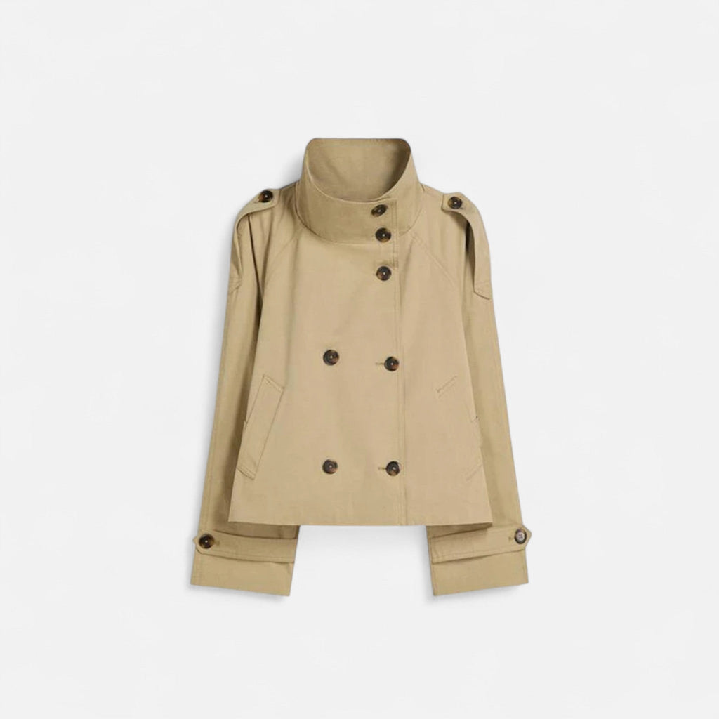 Women's Belted Short Trench Coat