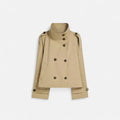 Women's Belted Short Trench Coat