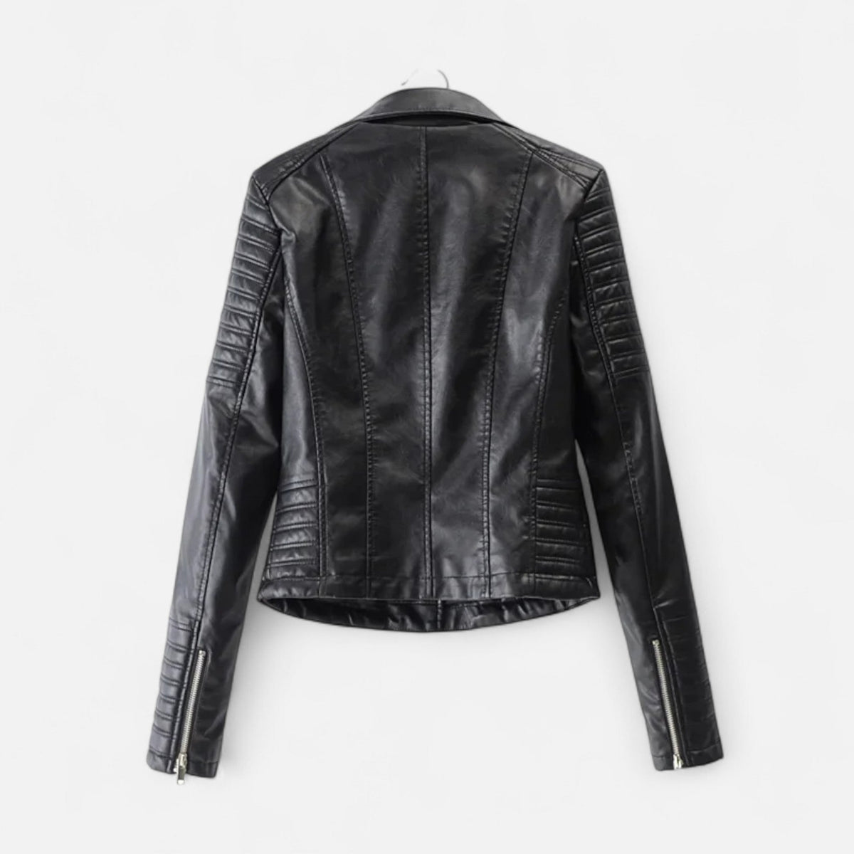Timeless Women's Leather Biker Design Jacket