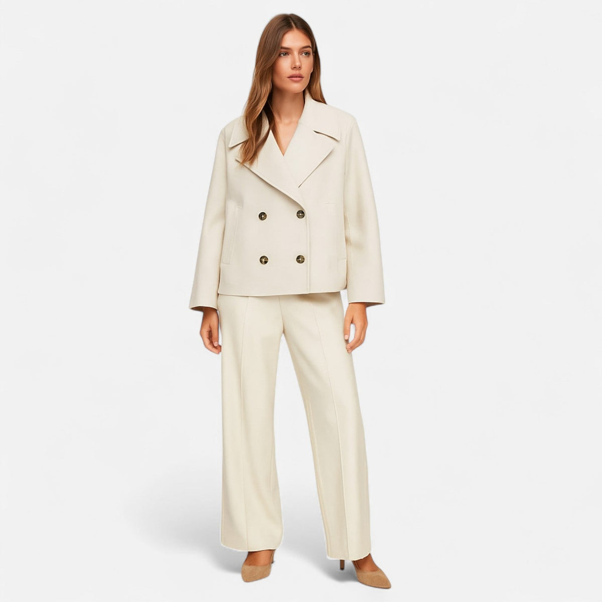 Women's Fitted Minimalist Jacket – Modern Structure, Effortless Elegance