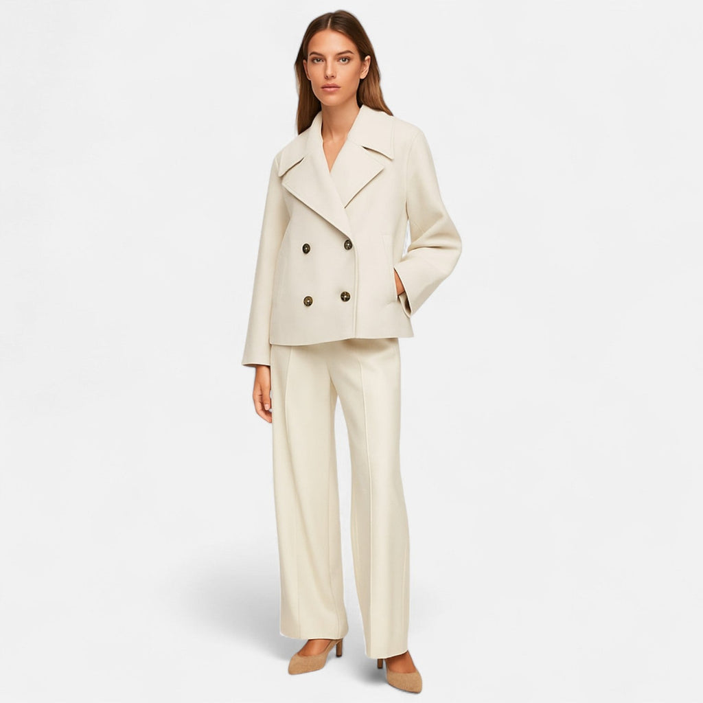 Women's Fitted Minimalist Jacket – Modern Structure, Effortless Elegance