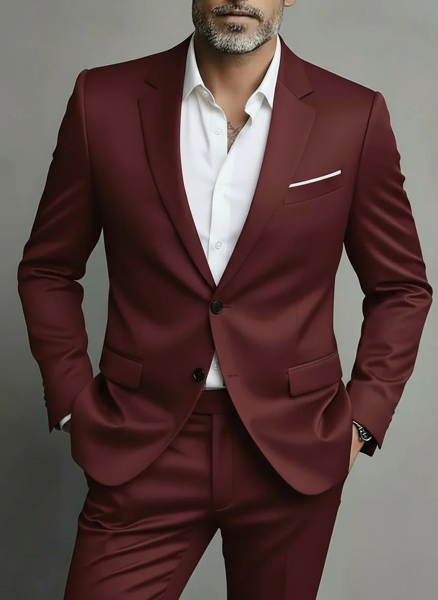 Elegant Spring Suit for Men, Tailored Fit