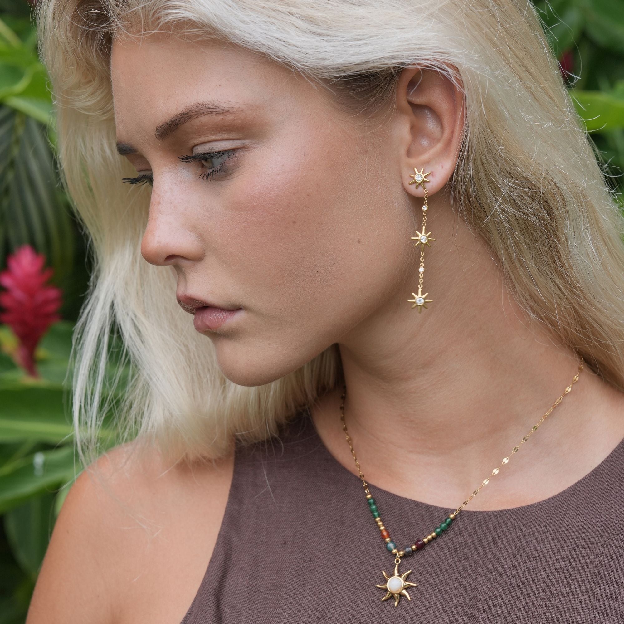 Sulien Drop Earrings | 18K Gold-Plated