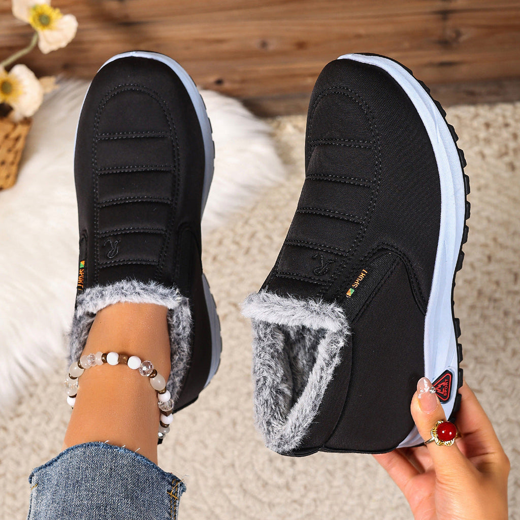 Women's Winter Slip-On Sneakers, Warm Lining