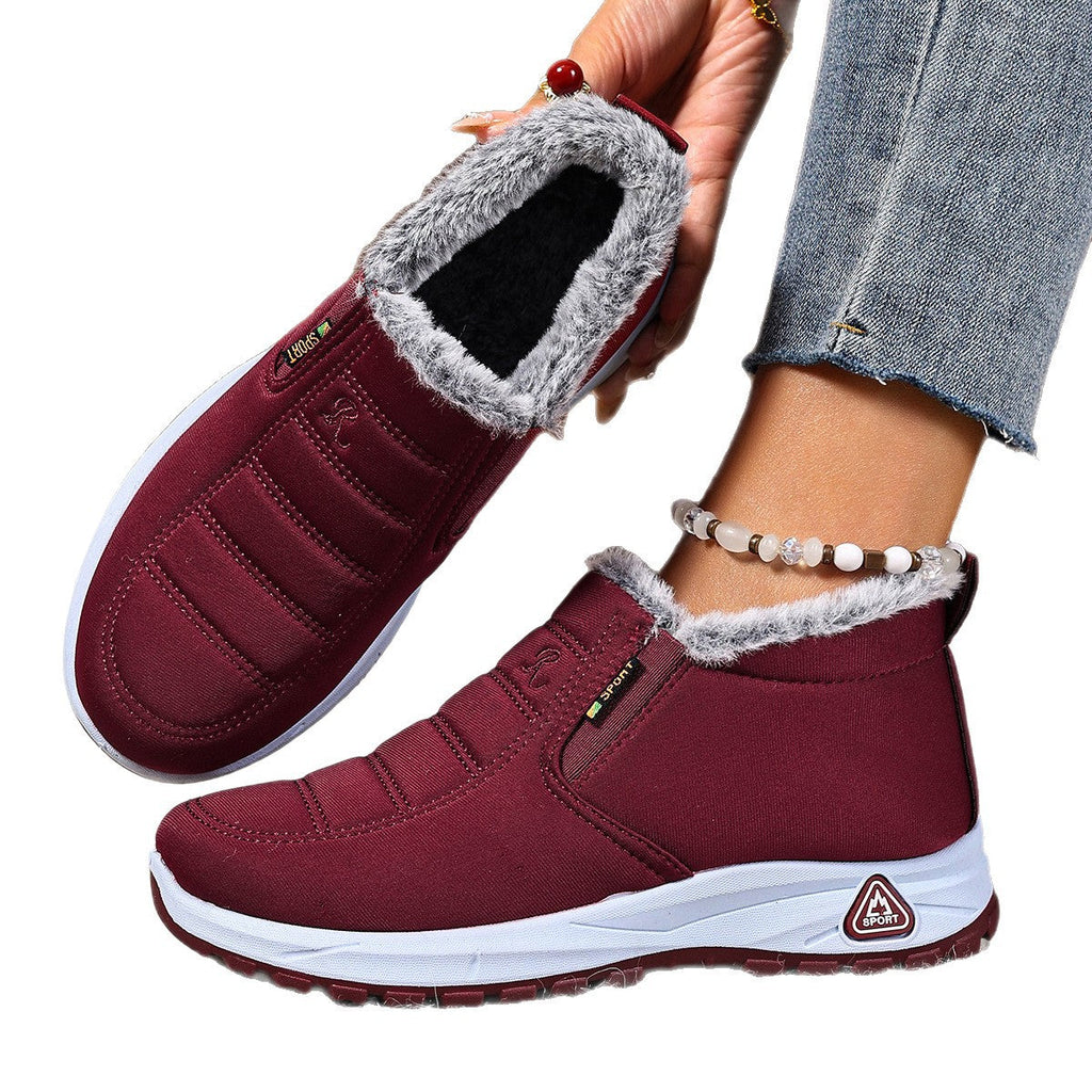 Women's Winter Slip-On Sneakers, Warm Lining