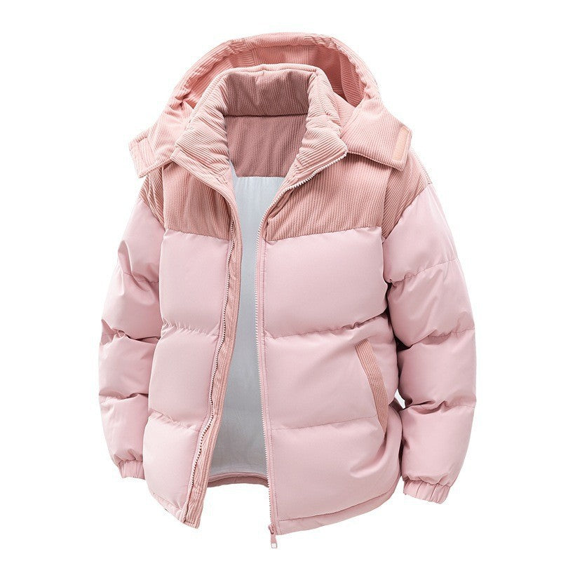 Men's Winter Puffer Jacket, Quilted and Fleece Lined