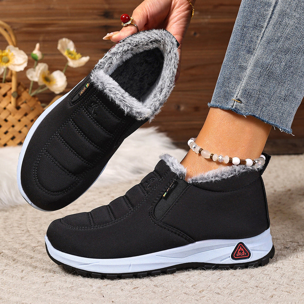 Women's Winter Slip-On Sneakers, Warm Lining