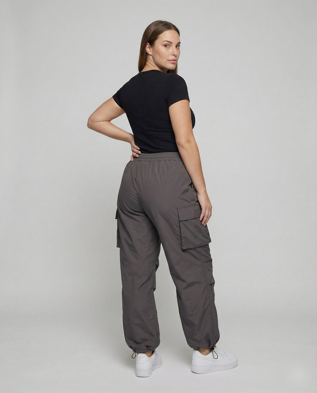Women's Winter Cargo Pants, Oversized Utility Fit