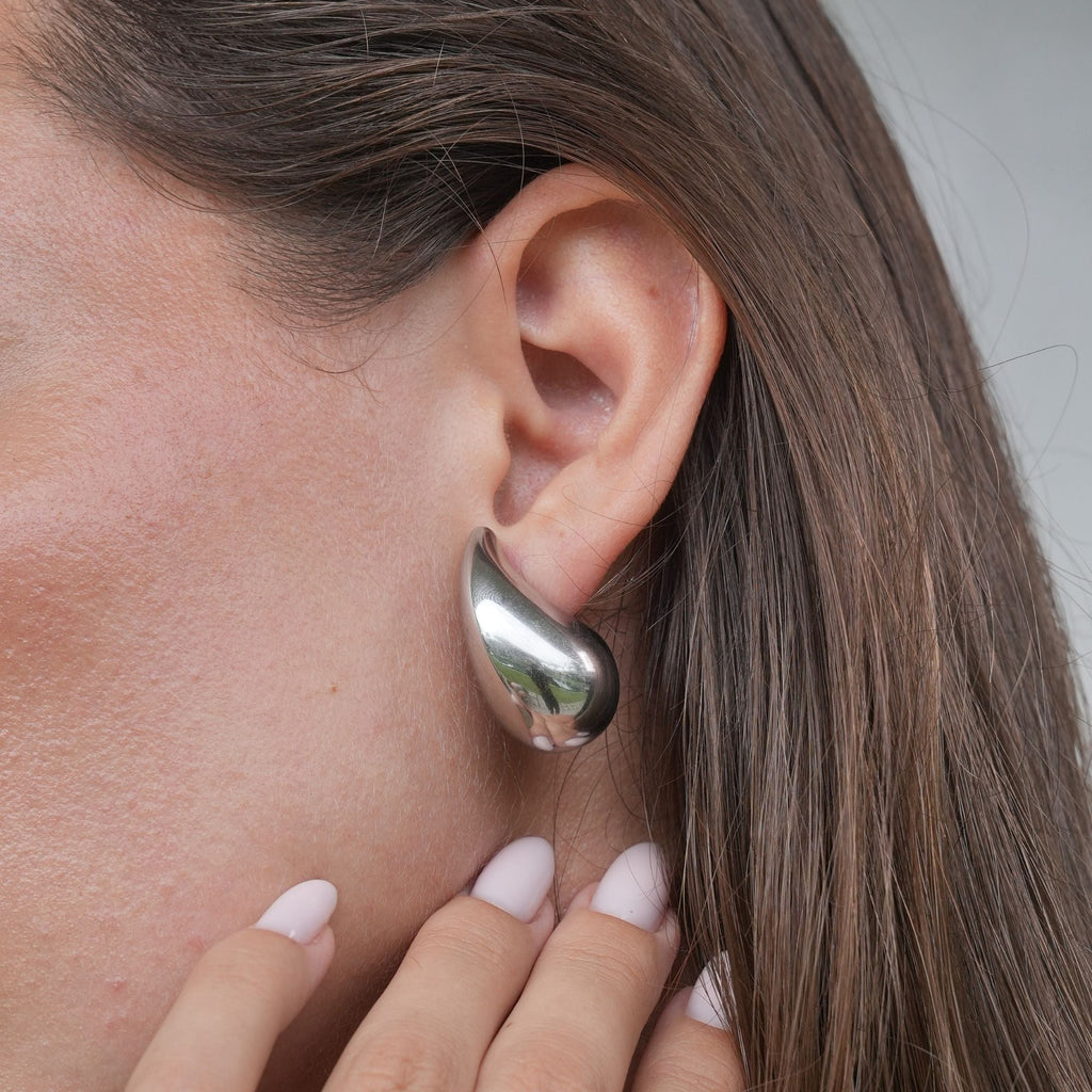 Eliza Drop Earrings | Polished Stainless Steel