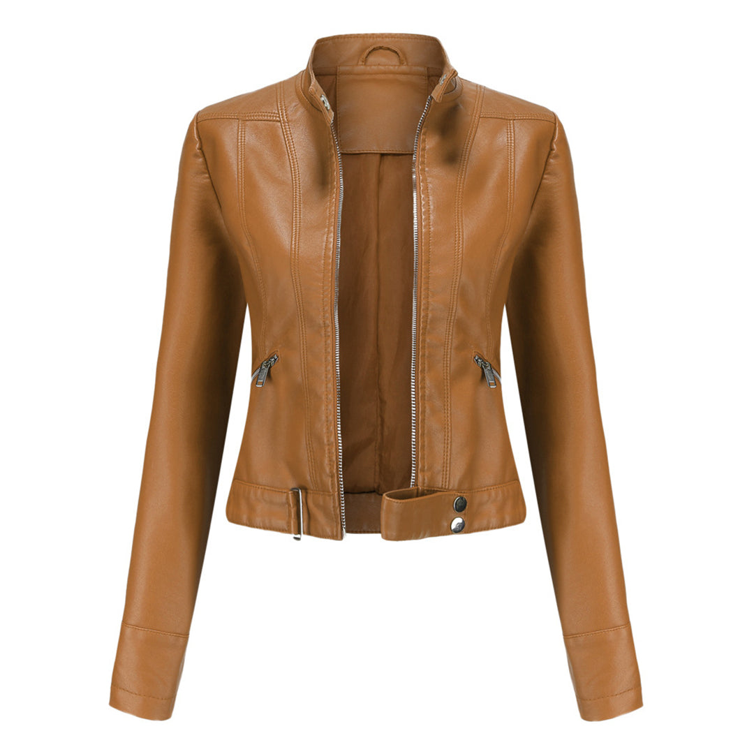 Women's Premium Elegant Leather Jacket Marlene