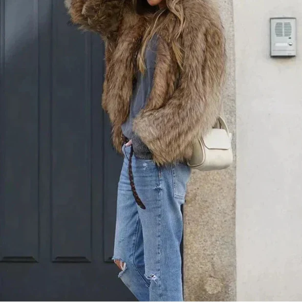 Women's Soft Fur Winter Coat