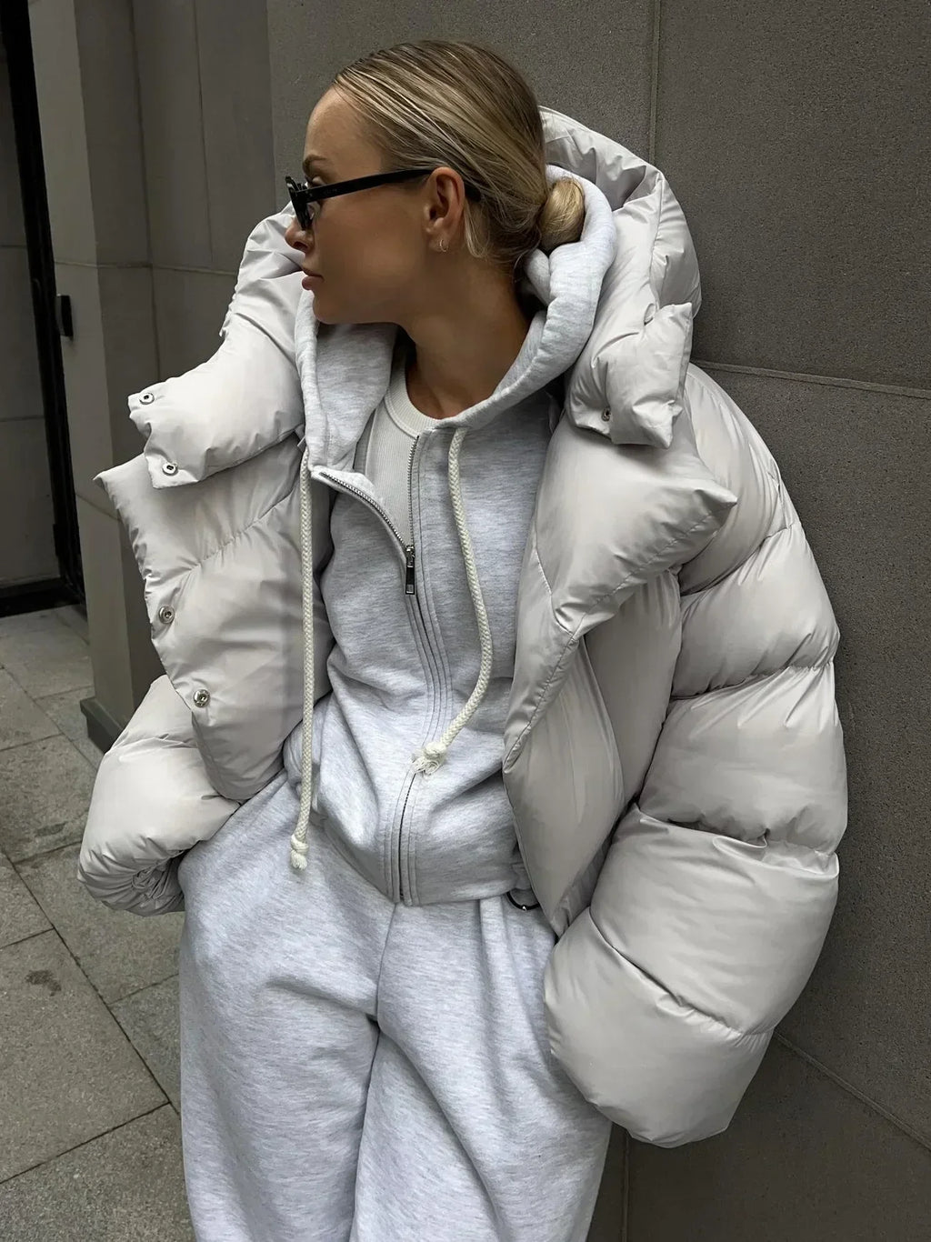Women's Winter Puffer Jacket, Oversized