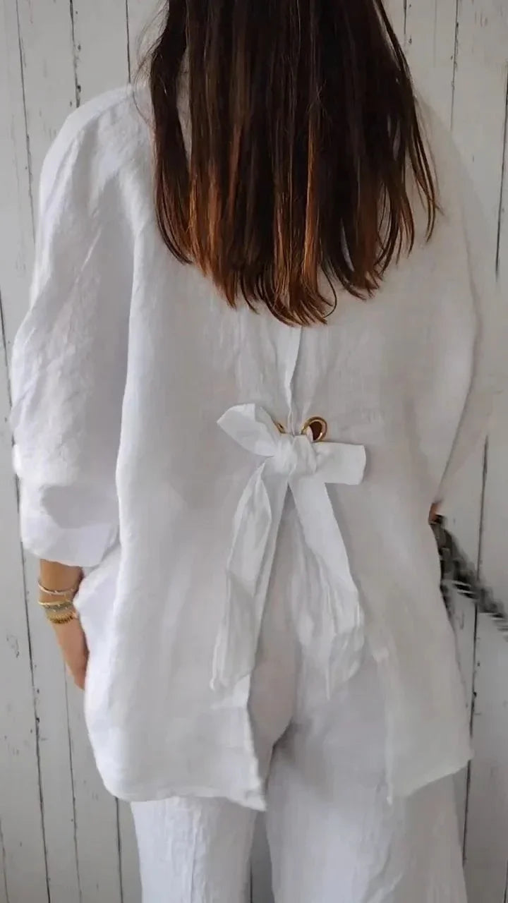 Darcie | Stylish Tie-Back Casual Top