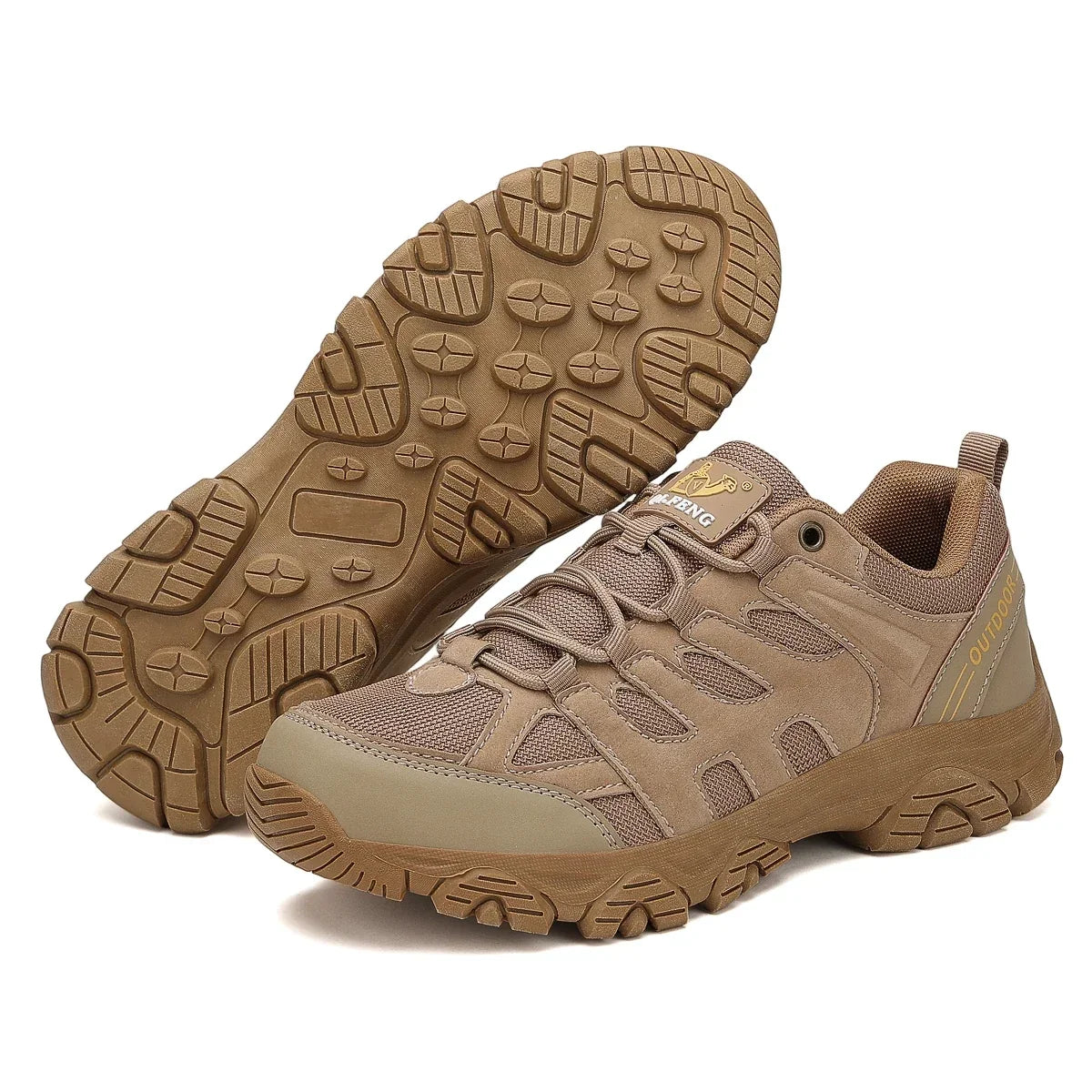 Men's Winter Hiking Shoes, Low Cut and Lace-Up