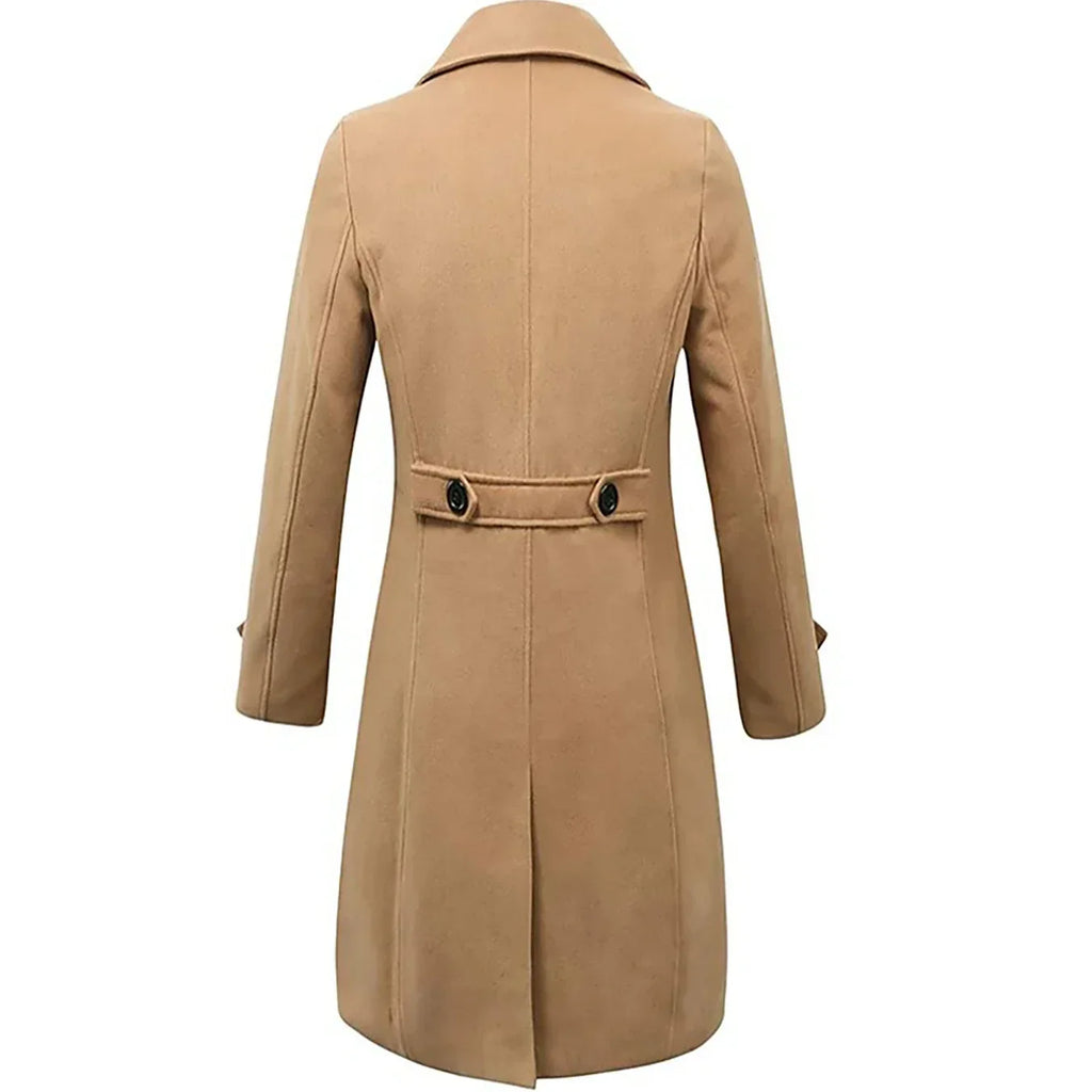 Men's Winter Trench Coat, Double-Breasted