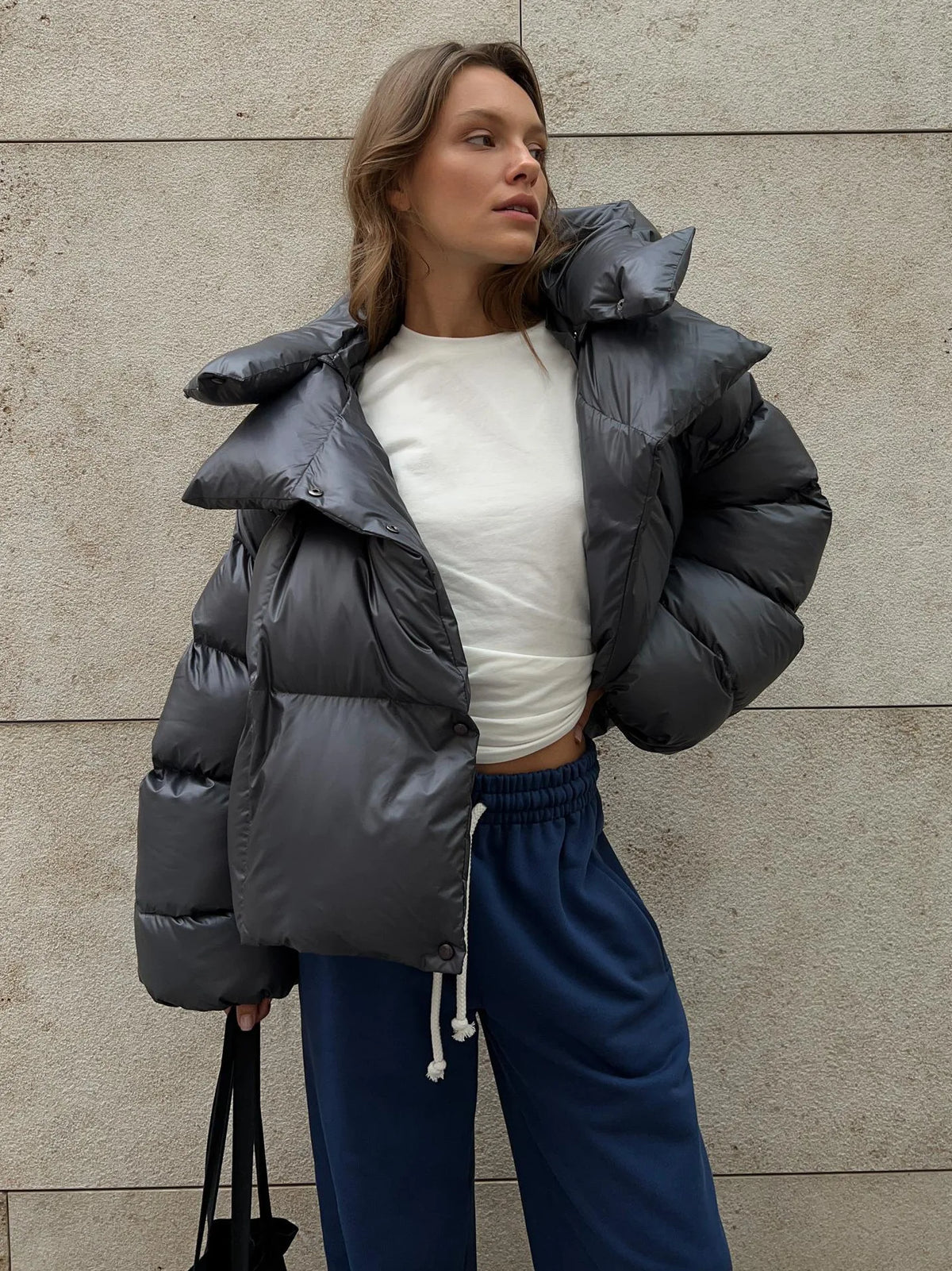 Women's Winter Puffer Jacket, Oversized