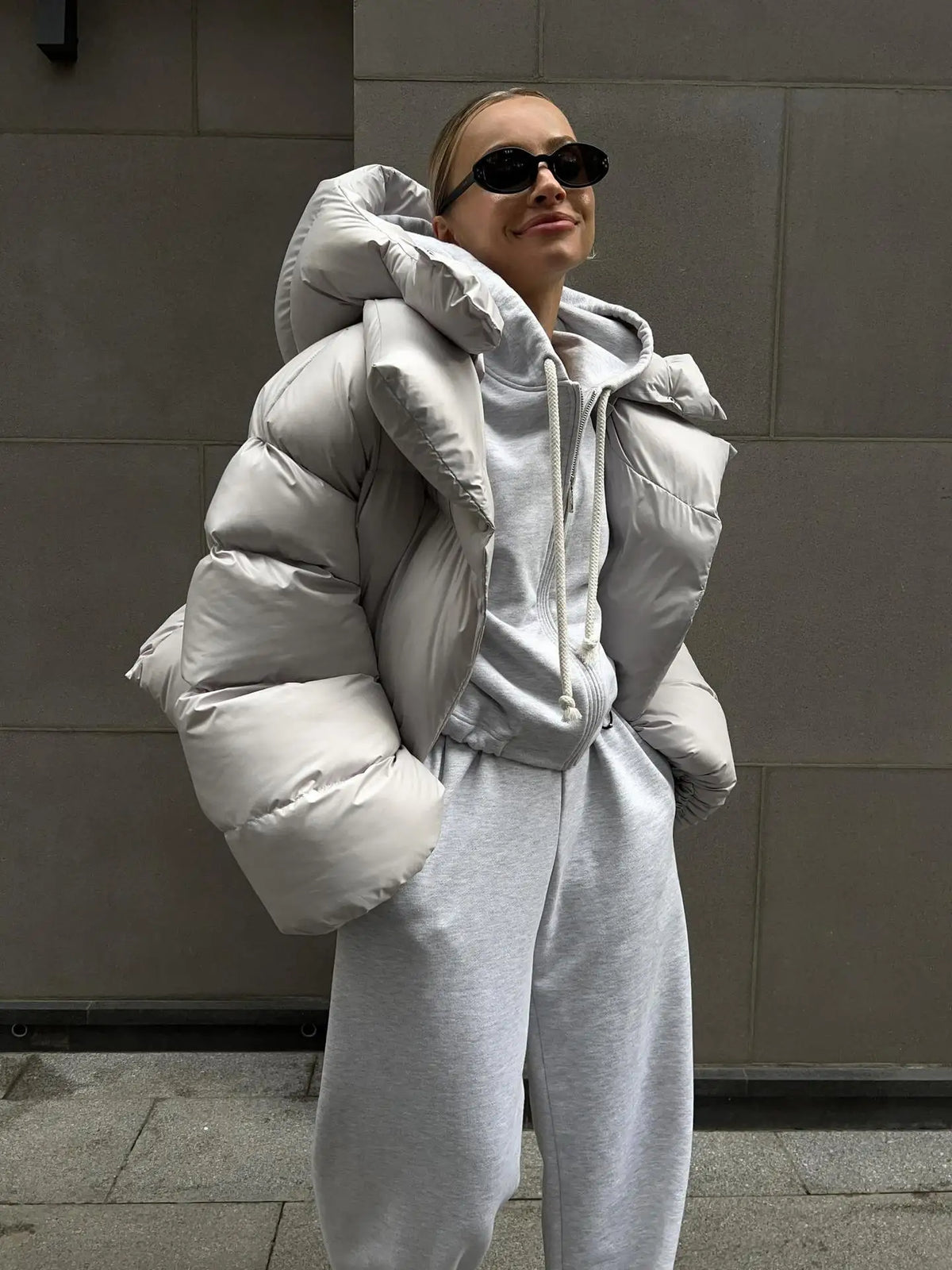 Women's Winter Puffer Jacket, Oversized