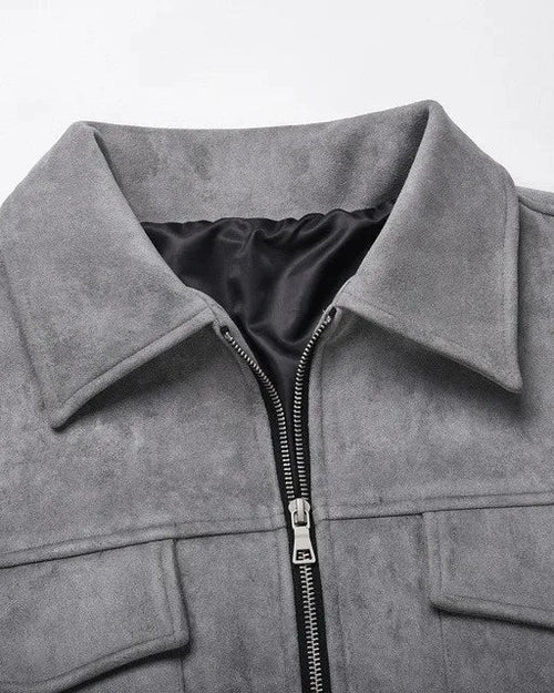 Men's Premium Vegan Suede Field Jacket