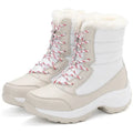 Women's Winter Snow Boots, Plush Lined and Lace-Up