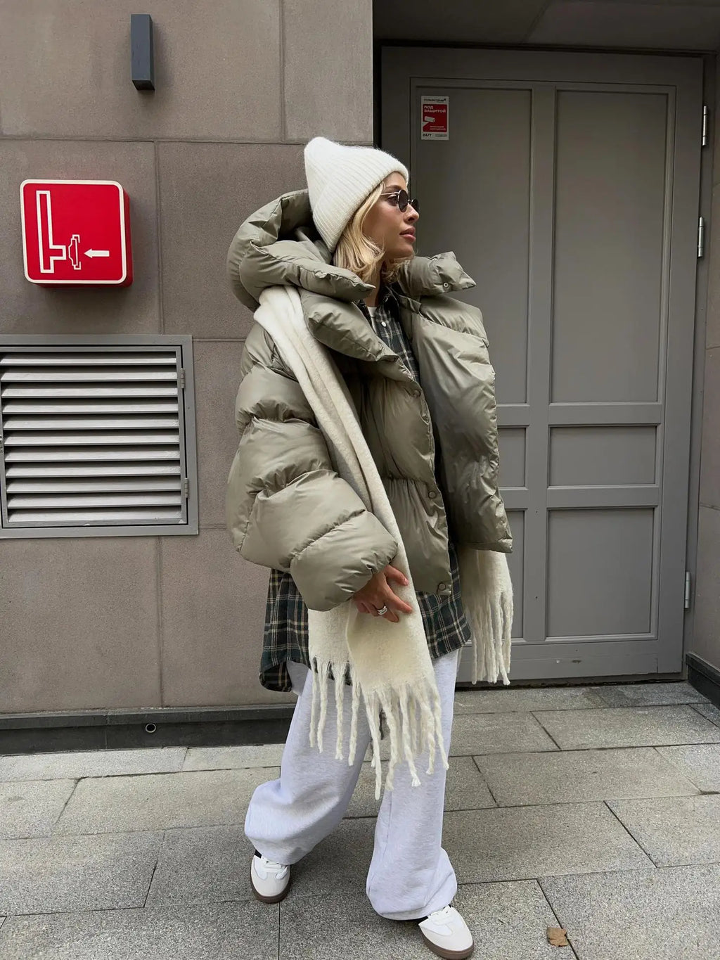 Women's Winter Puffer Jacket, Oversized