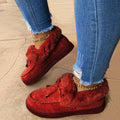 Women's Winter Moccasin Shoes, Plush Lined Slip-On