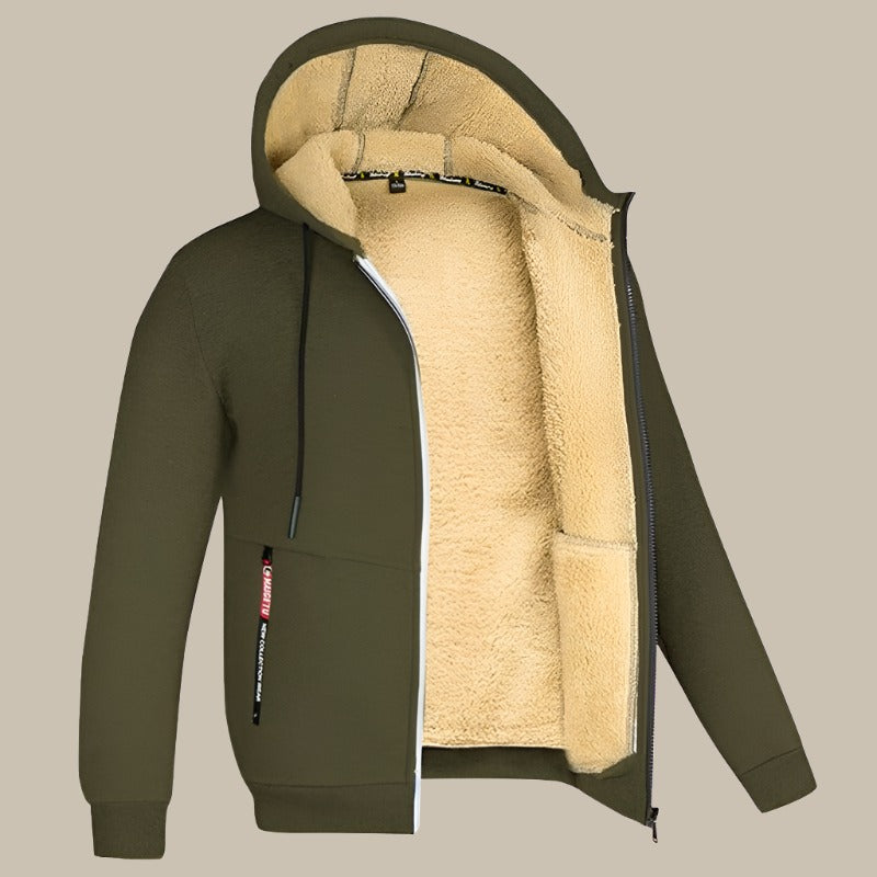 Men's Premium Sherpa Lined Fleece Sweatshirt
