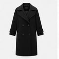 Women's Winter Cashmere-Blend Coat, Double-Breasted