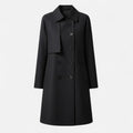 Women's Winter Wool-Blend Trench Coat, Mid-Length