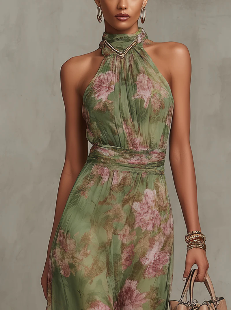 Women's Elegant Floral Dress
